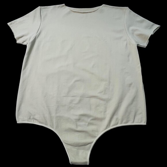 SKIMS Essential T-Shirt Bodysuit‎ Bone Womens 4X/5X - Picture 3 of 12